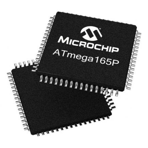 Microchip Mikrokontrolér ATMEGA165PV-8AU 8 bit AVR 8 MHz 16kB Blesk 1 kB RAM, počet kolíků: 64 kolíkový, TQFP