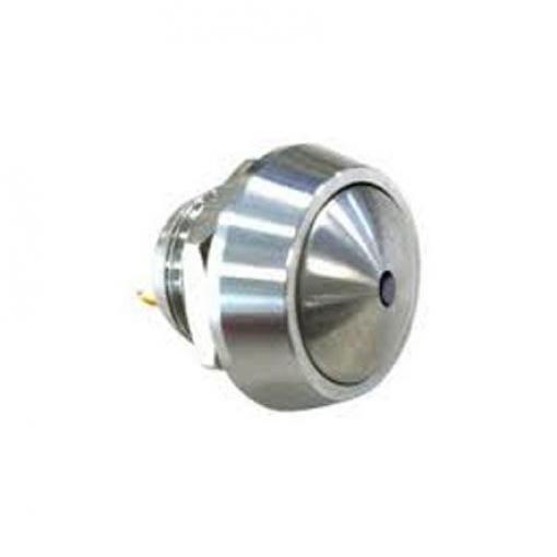 Bulgin Tlačítkový spínač, řada: MMPI0120 IP65 SPST Panel Okamžité Osvětlené 12 mm 2 A, barva LED: Červená 36 V dc 36 V