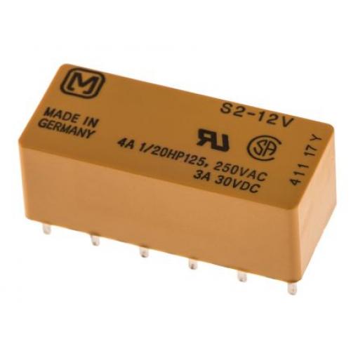 Panasonic Výkonové relé DPDT Montáž na plošný spoj 4 A 12 V dc S