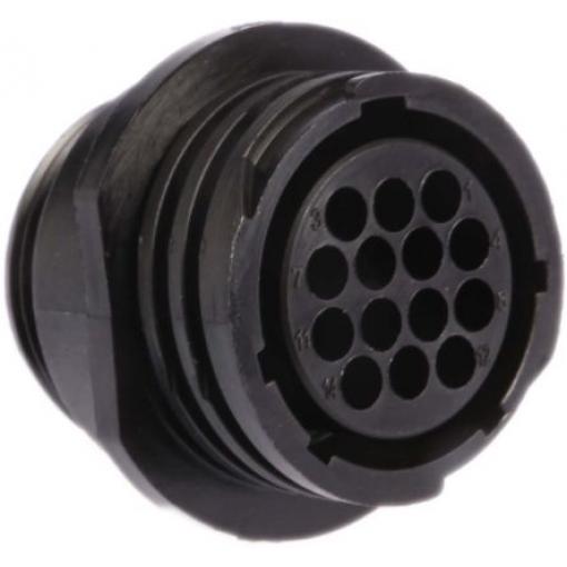 Kulatý konektor, počet kontaktů: 14, Kabel, velikost: Standard TE Connectivity, pohlaví kontaktu: Vnitřní, orientace