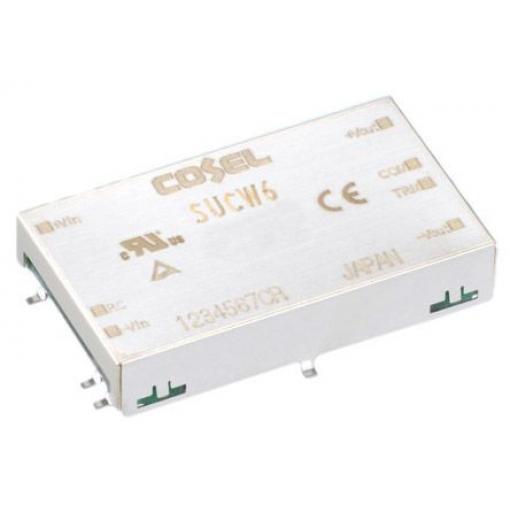 Izolovaný DC/DC měnič 6W, výstup: ±12V dc 250mA 500V ac, Vin 4,5→ V stejnosm