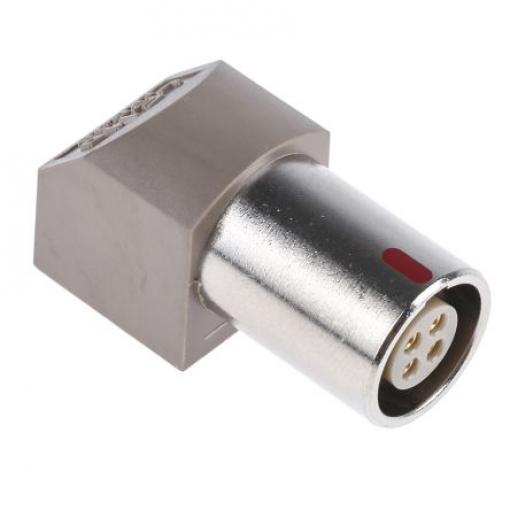Kulatý konektor, počet kontaktů: 4, Montáž do panelu, velikost: 12.6 mm LEMO, pohlaví kontaktu: Vnitřní, orientace těla: