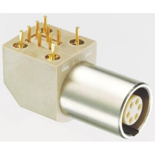 Kulatý konektor, počet kontaktů: 6, Montáž do panelu, velikost: 12.6 mm LEMO, pohlaví kontaktu: Vnitřní, orientace těla: