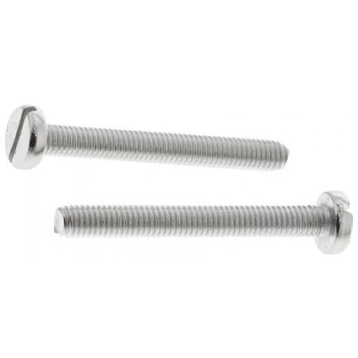RS PRO Šroub s nízkou půlkulovou hlavou Drážka, Obyčejný, Nerezová ocel hlavice Kónická, velikost závitu: M2 25.0 mm