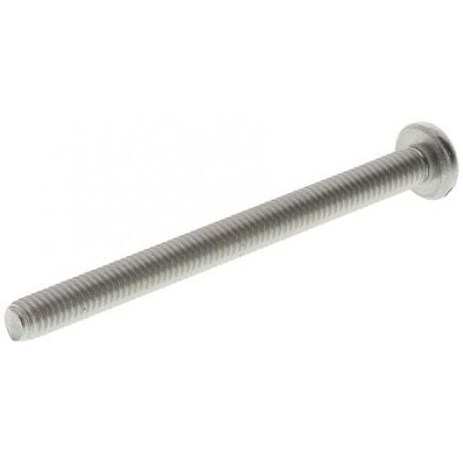 RS PRO Šroub s nízkou půlkulovou hlavou Drážka, Obyčejný, Nerezová ocel hlavice Kónická, velikost závitu: M2 50.0 mm