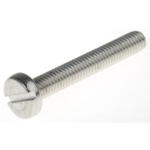 RS PRO Šroub s nízkou půlkulovou hlavou Drážka, Obyčejný, Nerezová ocel hlavice Kónická, velikost závitu: M2 40.0 mm