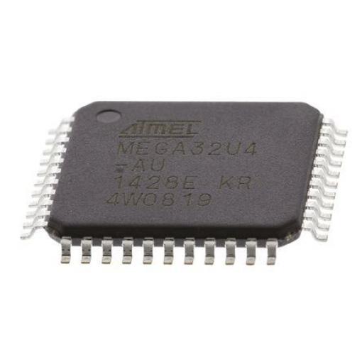 Microchip Mikrokontrolér ATMEGA32U4-AU 8 bit AVR 16 MHz 32kB Blesk 2.5 kB RAM, počet kolíků: 44 kolíkový, TQFP