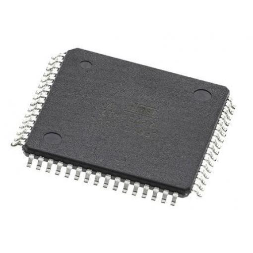 Microchip Mikrokontrolér ATMEGA64-16AU 8 bit AVR 16 MHz 64kB Blesk 4 kB RAM, počet kolíků: 64 kolíkový, TQFP