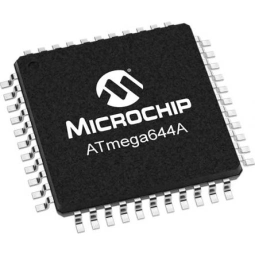 Microchip Mikrokontrolér ATMEGA644A-AU 8 bit AVR 20 MHz 64kB Blesk 4 kB RAM, počet kolíků: 44 kolíkový, TQFP