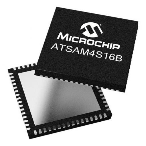 Mikrokontrolér ATSAM4S16BA-MU 32bit ARM Cortex M4 120MHz 1,024 MB Flash 128 kB RAM USB USB, počet kolíků: 64, QFN