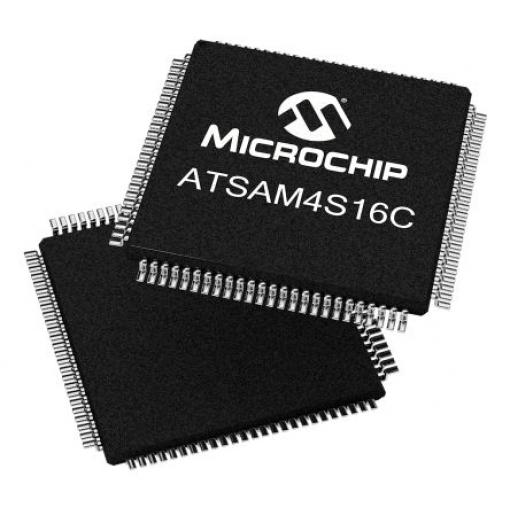 Microchip Mikrokontrolér ATSAM4S16CA-AU 32 bit ARM Cortex M4 48 MHz 1.024MB Blesk 128 kB RAM, počet kolíků: 100