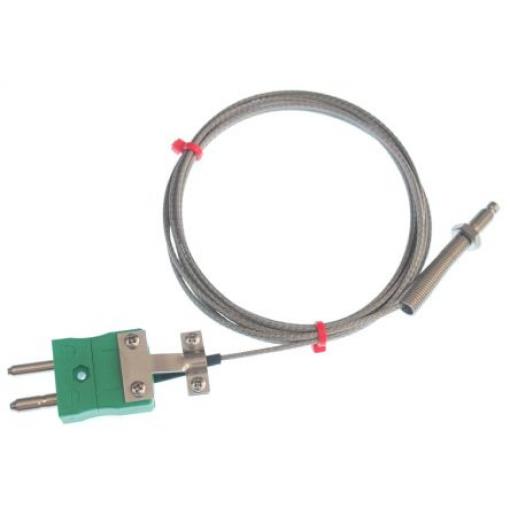 Termočlánek trysky RS223/1016 2 m kabel typ K Nerezová ocel 2 m sonda, 60 °C M6 x 1 mm na 350 °C IEC, RoHS Compliant RS