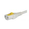 Napájecí kabel 2m, Bílá, A: C17, B: CEE 7/17, Schuko, 10 A, 250 V Schurter