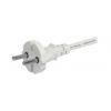Napájecí kabel 2m, Bílá, A: C17, B: CEE 7/17, Schuko, 10 A, 250 V Schurter