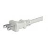 Napájecí šňůra 2 m, Bílá, A: IEC C17, B: NEMA 1-15 Polyvinylchlorid, 125 V Schurter