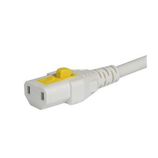 Napájecí šňůra 2 m, Bílá, A: IEC C17, B: NEMA 1-15 Polyvinylchlorid, 125 V Schurter