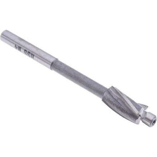 RS PRO Válcové záhlubníky, Rychlořezná ocel, velikost závitu: M4, celková délka: 71 mm průměr řezné části 8 mm 1, 5mm