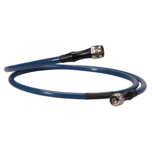 Koaxiální kabel, řada: TL-8A, Modrá Vnější Termoplastický polyuretan (PUR), Polyetylen, A: Typ N Vnější, B: Typ N 3 m
