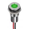 Indikátor pro montáž do panelu Zapuštěné barva Zelená Olověný drát, 1.8 V dc, 3.3 V dc RS PRO, IP67