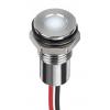 Indikátor pro montáž do panelu Zapuštěné barva Bílá Olověný drát, 1.8 V dc, 3.3 V dc RS PRO, IP67