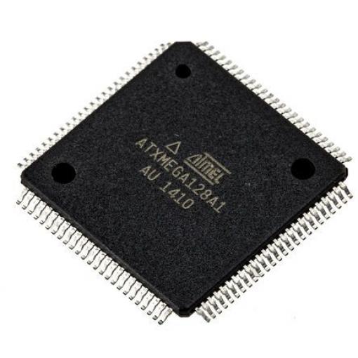 Microchip Mikrokontrolér ATXMEGA128A1-AU 16 bit AVR 32 MHz 128kB Blesk 8 kB RAM, počet kolíků: 100 kolíkový, TQFP