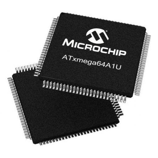 Microchip Mikrokontrolér ATXMEGA64A1U-AU 16 bit, standard: ISO/TS 16949 AVR 32 MHz 64kB Blesk 4 kB RAM, počet kolíků: