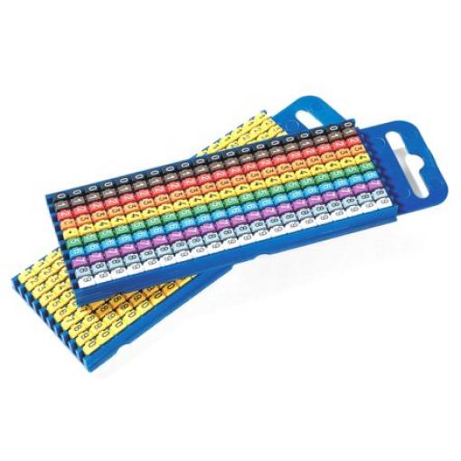 Zaklapávací HellermannTyton Barevný 561-03400 KIT WIC3 0-9 CC et WICTOOL-PA66-Special