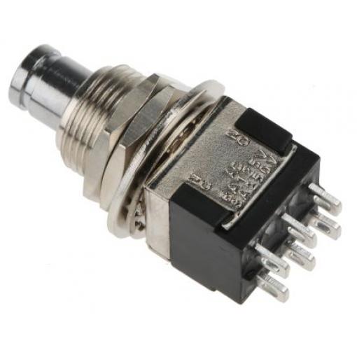KNITTER-SWITCH Tlačítkový spínač, řada: MPG IP67 DPDT Panel Okamžité 12.5 mm 4 A 250 V ac