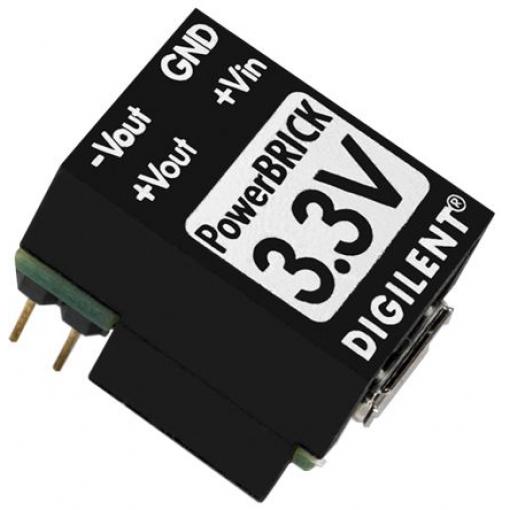 Digilent Měnič DC/DC PowerBRICK, výstup: 3.3 V dc, Vin 5.5V dc, Vin 4.5V 350 mA Průchozí otvor
