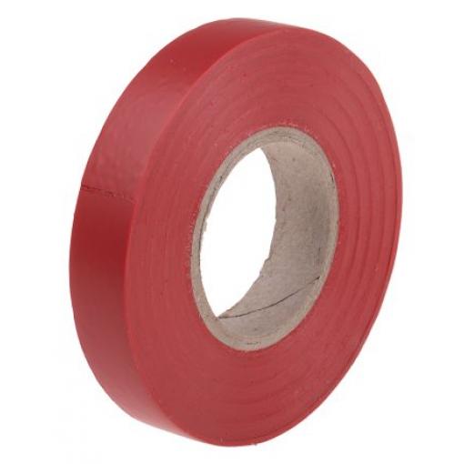 Elektrikářská páska, název: AT7, Červená Polyvinylchlorid 8000 V 12 mm x, délka: 20 m tloušťka 0.13 mm RS PRO