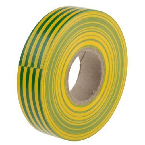 Elektrikářská páska, název: AT7, Zelená, Žlutá Polyvinylchlorid 8000 V 19 mm x, délka: 33 m tloušťka 0.13 mm RS PRO