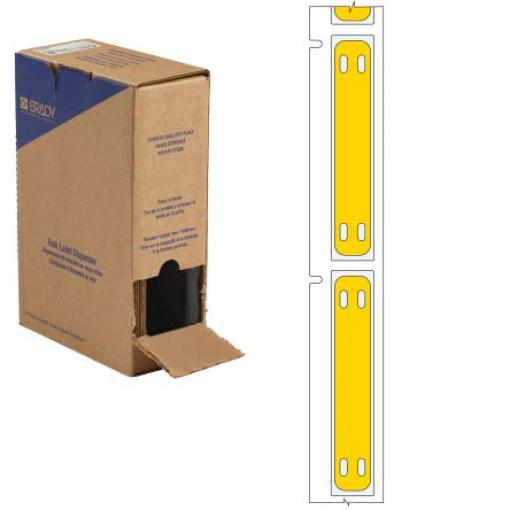 Brady Kabelové štítky Žlutá 10 mm BMP61, BMP71 60 mm 250 Per Pack