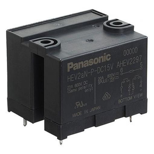 Panasonic Výkonové relé DPST Montáž na plošný spoj 20 A 24 V dc HE-V