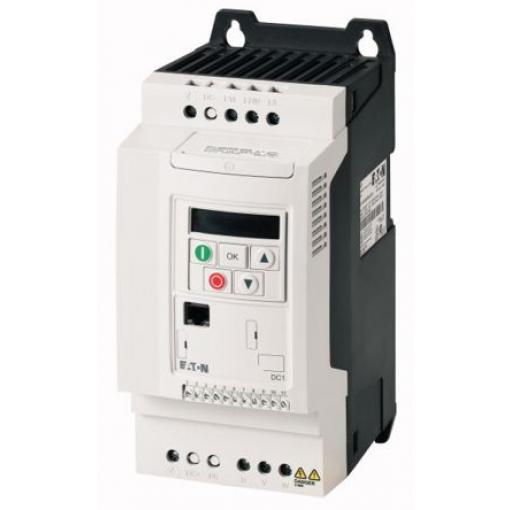 Měnič kmitočtu, řada: DC1 1.5 kW 3 16kHz 480 V IP20 Eaton 6.15 A