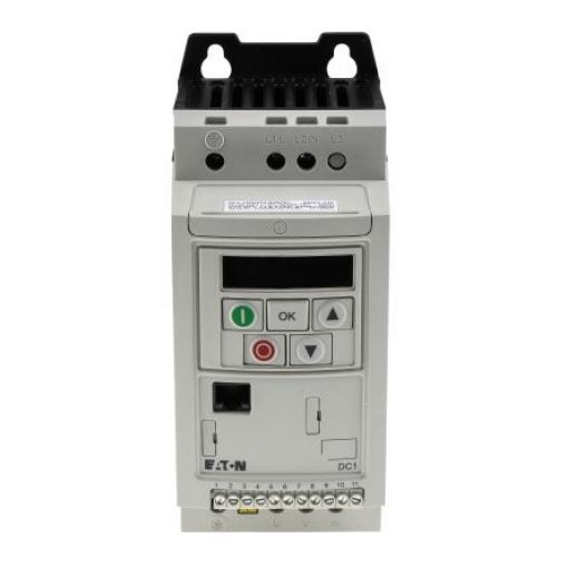 Měnič kmitočtu, řada: DC1 0.37 kW 1 50Hz 240 V IP20 Eaton 2.3 A