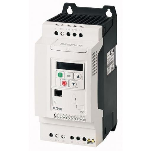 Měnič kmitočtu, řada: DC1 1.1 kW 1 16kHz 240 V IP20 Eaton 10.5 A