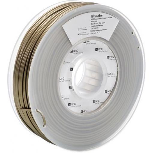 Vlákna pro 3D tiskárny, Zlatá 2.85 mm 750 g ABS Ultimaker
