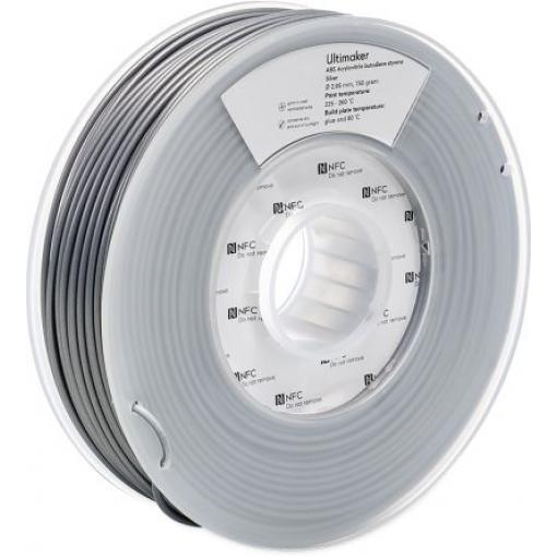 Vlákna pro 3D tiskárny, Stříbrná 2.85 mm 750 g ABS Ultimaker