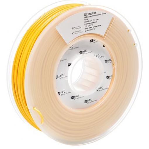 Vlákna pro 3D tiskárny, Žlutá 2.85 mm 750 g ABS Ultimaker