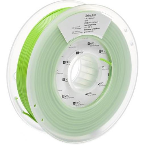 Vlákna pro 3D tiskárny, Zelená 2.85mm 750g CPE Ultimaker