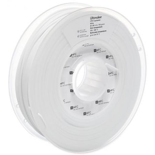 Vlákna pro 3D tiskárny, Bílá 2.85 mm 750 g CPE Ultimaker