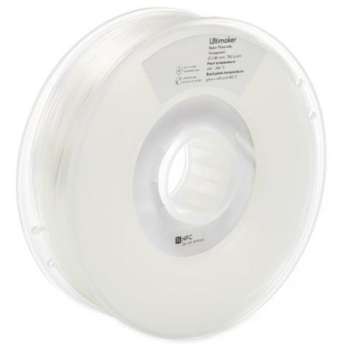 Vlákna pro 3D tiskárny, Průhledné 2.85 mm 750 g Polyamid Ultimaker