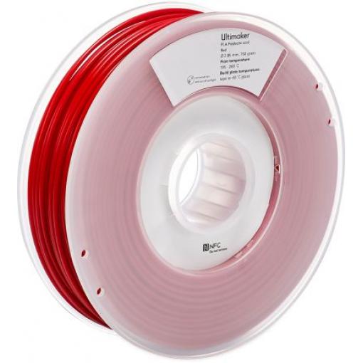 Vlákna pro 3D tiskárny, Červená 2.85 mm 750 g Polymléčná kyselina Ultimaker