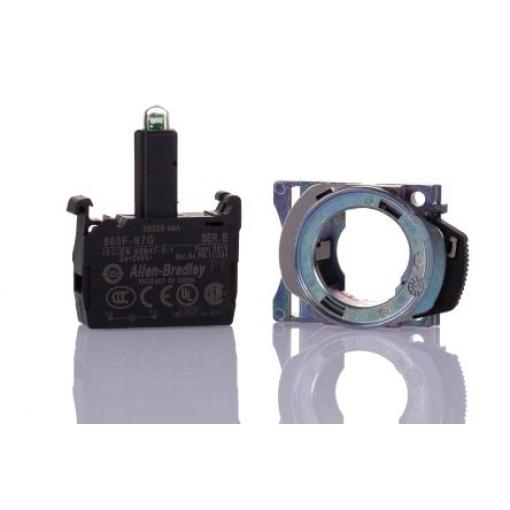 Allen Bradley Blok kontaktů, řada: 800F Blok světel 240V ac Šroub LED