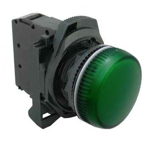 Allen Bradley Kontrolka, řada: 800F Panel LED Zelená, průměr výřezu: 22 mm IP66 Kulatý 120 V ac