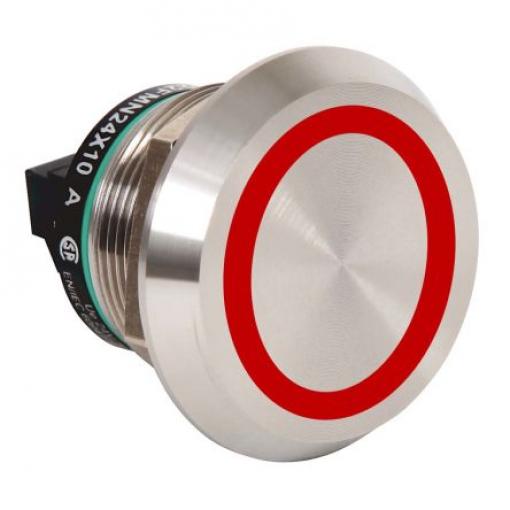 Allen Bradley Tlačítkový spínač, řada: 800K IP68, IP69K SPST Panel Okamžité, Zapuštěné Osvětlené 22 mm, barva LED: