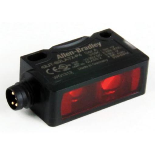 Allen Bradley Fotoelektrický snímač, řada: 42JT LED Blok 4-kolíkový pico rychloodpínač, výstup: NPN/PNP Potlačení pozadí