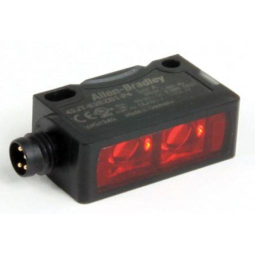 Allen Bradley Fotoelektrický snímač, řada: 42JT LED Blok 4-kolíkový pico rychloodpínač, výstup: Emitor Jednocestný IP67,