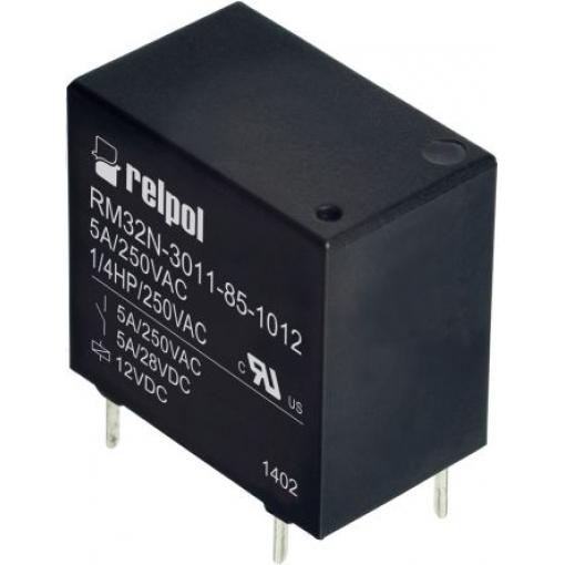 Výkonové relé SPST Montáž na PCB 12V dc