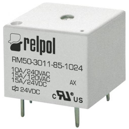 Relpol Výkonové relé SPDT Montáž na plošný spoj 15 A 3 V dc RM50